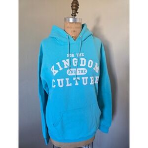 Turquoise Graphic Hoodie "For The Kingdom And The Culture"